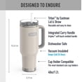 thumbnail image 2 of Thermos 40 oz Stainless Steel Cup Holder Travel Mug with Straw, Sandstone, 2 of 5