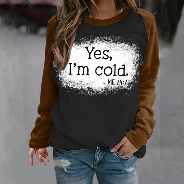 50 % de Rabais Liquidation Chandail en Molleton Surdimensionné pour Femmes 2023 T-shirt Imprimé Manches Longues Blouse Col Rond Hauts Décontractés Chandail en Molleton