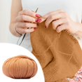 thumbnail image 1 of EGNMCR Wool Hand-woven Medium Coarse Scarf Hat Overcoat Wool Merinoss Wool Wool Cashmeres Yarn wools group, 1 of 5