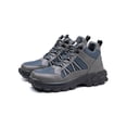 thumbnail image 4 of Woobling Unisex Safety Shoe Lace Up Work Shoes High Top Protection Boot Anti-collision Booties Men Slip Resistant Steel Toe Boots Grey 7, 4 of 8