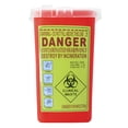 thumbnail image 1 of Biohazard Needle Disposal Container for Safe Housekeeping and Organizers, 1 of 6