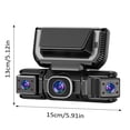 thumbnail image 2 of ERK Front Rear And Inside With 5 WiFi & App Control 170°Wide Angle For Loop Recording Night G Sensor Parking Mode, 2 of 5