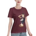 thumbnail image 2 of T-Shirt Basique à Manches Courtes pour Femme une Pièce Robin, 2 of 6