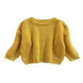 thumbnail image 1 of Toddler Baby Kid Girl Boy Sweaters Warm Long Sleeve Knitted Tops Pullover Candy Color Fall Spring Clothes, 1 of 7