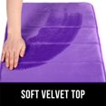thumbnail image 2 of Memory Foam Bathroom Bath Rugs Absorbent Non-Slip Bath Rugs Washable Bath Mat - 40 x 120 cm, Purple, 2 of 7