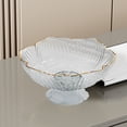 thumbnail image 4 of Dvruxg Multipurpose Kitchen Fruit Bowl with Drainage, Stylish PVC Vegetable Strainer Bowl for Buffets, Round Centerpiece Serving Tray for Parties and Gatherings, 4 of 5