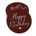 thumbnail image 1 of Inkdotpot Pack Of 100 Happy Birthday Favor Paper Tags Craft Real Silver Foil Hang Tags, 1 of 6