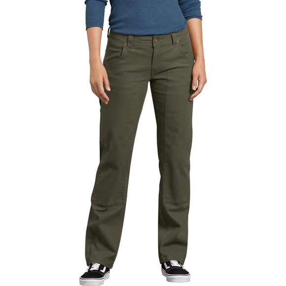 Dickies Womens Stretch Double-Front Carpenter Pants, 14 Regular