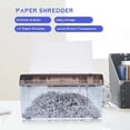 thumbnail image 3 of Strip Cut Shredder Machine, USB or Battery Powered 1.5m/min Speed Electric Paper Shredder  for Office School Home Use, 3 of 8