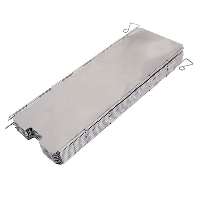 Backpacking Stove Windshield Aluminum Alloy 12Pcs Heat Concentration Flat Panel