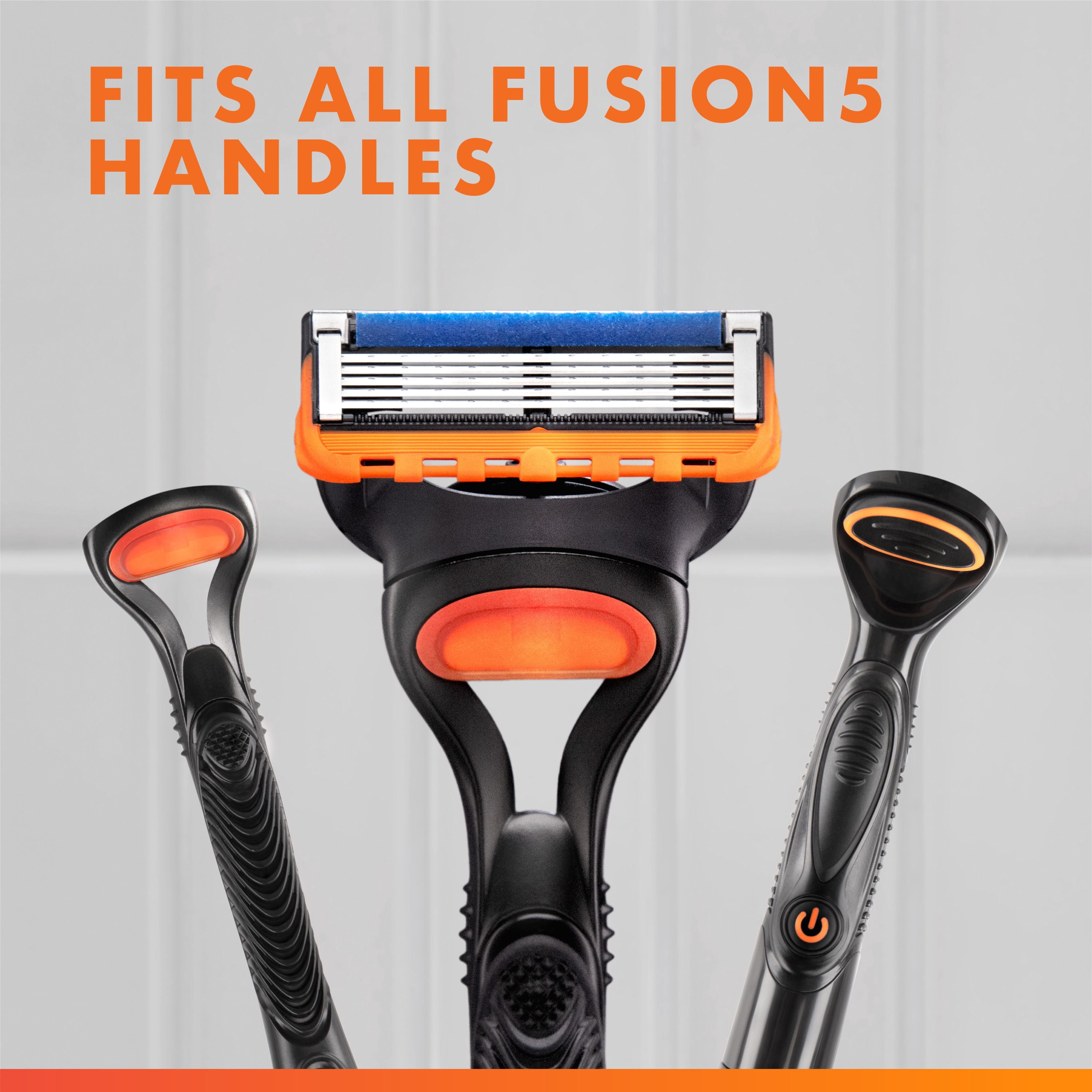 Gillette Fusion5 Power Recharges de Rasoir pour Hommes Cartouches de Rasoir, Bande Lubrifiante Plus Grand, Tondeuse de Précision, Lames de Rasoir à 5 Lames pour un Rasage de Près