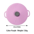 thumbnail image 2 of 1 Pack Couvercle Alimentaire en Silicone, Couvercle de Pot Extensible, Scellage Antidérapant pour Réfrigérateur et Cuisine, Couvercle Réutilisable Fraîcheur, Résistant à la Chaleur, Lavable au Lave-Vaisselle, Ajustement Universel, Prévention des Éclaboussures, Nettoyage Facile, 2 of 3
