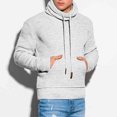 thumbnail image 4 of EGNMCR Jackets for Men Men's Fashion Fall Winter Sweater Loose Large Size Mixed Color Sweater Hooded Pullover Sweater, 4 of 6
