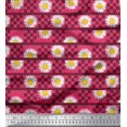 thumbnail image 1 of Soimoi Velvet Fabric Stripe,Square & Daisy Floral Decor Fabric Printed Yard 58 Inch Wide, 1 of 1