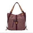 thumbnail image 1 of Women Shoulder Tote Bag Canvas Large Capacity Casual Backpack Messenger Bag, 1 of 3