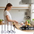 thumbnail image 2 of Superior Stainless Steel Kitchen Utensil Set 5 Piece Heavy Duty Cooking Tools Including Spatula Turner Soup Spoon And Strainer Heatresistant Built To Last, 2 of 8