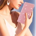 thumbnail image 5 of Compatible with Google Pixel 7A Sparkling Glitter Wallet Case with Card Pocket Flip Cover, 5 of 5