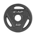 thumbnail image 1 of CAP Barbell 2-Inch Olympic Cast Iron Grip Weight Plate, Single, 10 lb, 1 of 3
