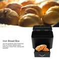 thumbnail image 4 of Iron Bread Box Large Capacity 2 Shelves Farmhouse Bread Container Bread Bagels Cookies Iron Bread Storage Container for Kitchen Home Bread Box, 4 of 7