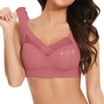thumbnail image 1 of fheaev Seamless Mesh Lace Bras for Women No Underwire Wireless Bras with Support And Lift Full Coverage Deep V Bralettes Everyday Bra, 1 of 8