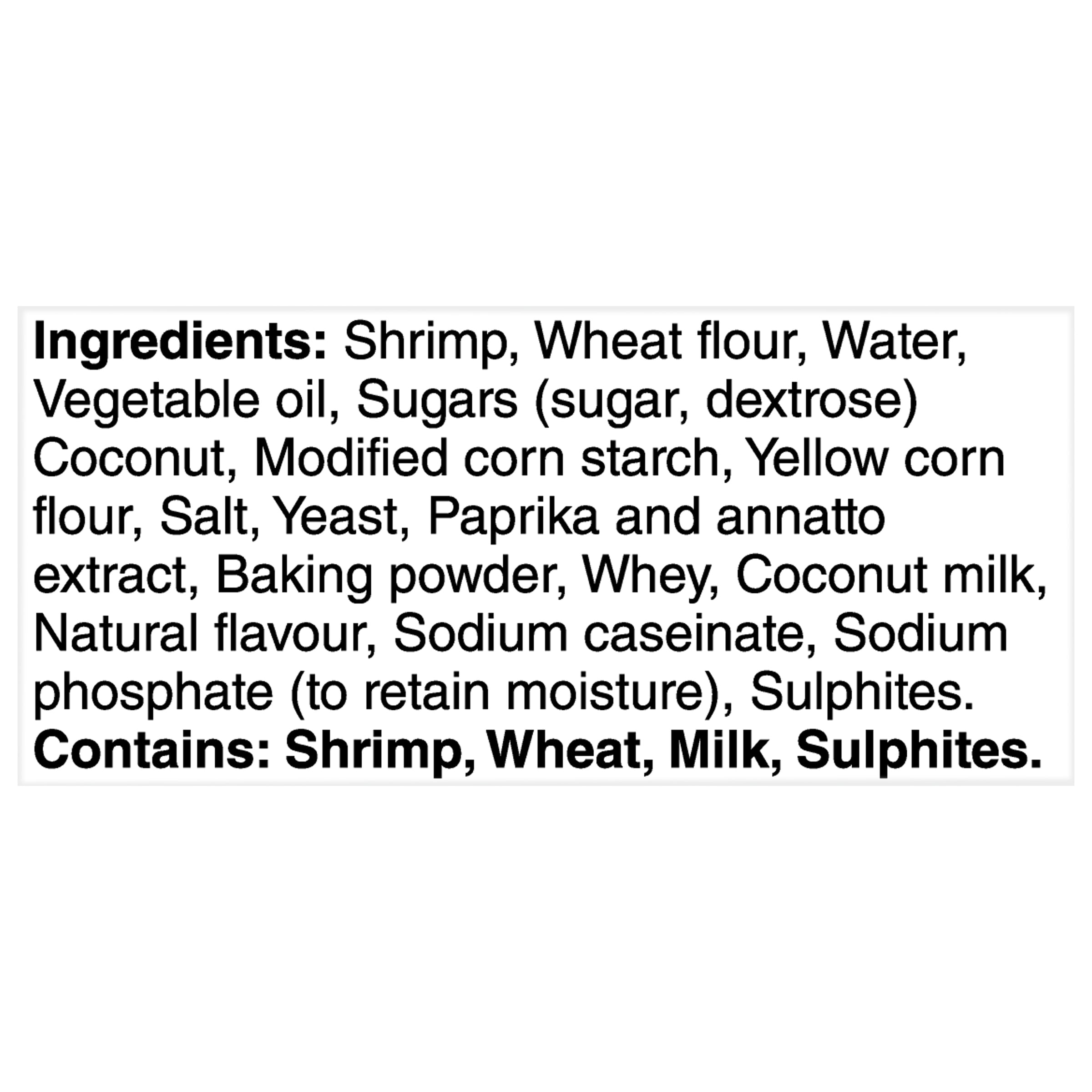 BlueWater Seafoods Coconut Shrimp Whole Shrimp, Breaded with Crunchy Panko Breadcrumbs, Frozen, 255 g Package, Crunchy coconut shrimp with panko breading