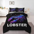 thumbnail image 1 of Erosebridal Gradient Lobster Print Bedding Toddler Comforter Set, Wild Animal Down Comforter, Reversible, 1 of 7