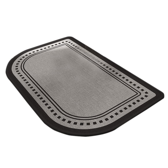 Half Bath Mat Fit Under Door Non Washable Bathroom Mat With Rubber Backing Absorbent Woven Half Round Shower Rug Flower Bath Rugs 17.72"x27.56"(13 Styles) Blanket Preppy 8 by 5 Rug Wool Throws Living