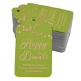thumbnail image 1 of Inkdotpot 100 Pack Real Rose Gold Foil Paper Tags Happy Diwali Favor Hang Tag, 1 of 6