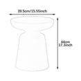 thumbnail image 3 of Abbracc Petite Table d'Appoint Minimaliste Table Basse Ronde pour Salle de Bain Table de Chevet Dortoir Gris, 3 of 9