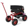 thumbnail image 1 of Costway Chariot de Jardin Roulant Siège de Travail de Jardinage Extérieur avec Hauteur Réglable et Rangement pour Outils Rouge, 1 of 10