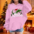 thumbnail image 2 of Girls Long Sleeve Tops, Pullover Sweatshirt with Crewneck and Pocket, 2 of 9