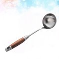 thumbnail image 2 of 1PC 304 Stainless Steel Soup Ladle Long Handle Soup Spoon Sturdy Metal Soup Spoon Anti-rust Kitchen Utensils for Home Restaurant Use, 2 of 9