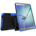 thumbnail image 1 of Mignova Galaxy Tab S2 T710 Case,Heavy Duty Hybrid Rugged Soft Rubber Hard PC Tough Dual Layer Protective Case Cover with Kickstand for Samsung Galaxy Tab S2 8.0 SM-T710 / T713 / T715 (Blue), 1 of 7