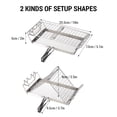 thumbnail image 2 of Folding Camp Stove Toaster Stainless Steel Bread Toaster Rack for Camping Backpacking Picnic, 2 of 8