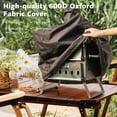 thumbnail image 2 of Topbuy Outdoor Pizza Oven for Cooking 2 Pizzas Wood Fire Pizza Stone w/ Pizza Peel Pizza Stone Waterproof Cover Fold-up Legs, 2 of 9