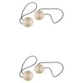 thumbnail image 1 of yingyy 1/2/3/5 2 Pcs Attache de Rideau Rond Polyester Remplacement Style Simple Cuisine Pare-Soleil Fixation Beige 2 Pcs, 1 of 6