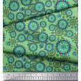 thumbnail image 2 of Soimoi Crepe Silk Fabric Floral & Damask Ethnic Decor Fabric Printed Yard 42 Inch Wide, 2 of 3