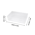 thumbnail image 3 of yulier Clear Plastic Storage Box Stackable Rectangular Empty Storage Case Container with Snap-Tight Lid, Documents Craft Sewing Supplies Organizer, 3 of 3