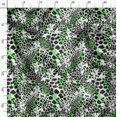thumbnail image 3 of Soimoi Green Poly Georgette Fabric Leopard Animal Skin Decor Fabric Printed Yard 52 Inch Wide, 3 of 6