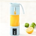 thumbnail image 1 of Portable electric blender juicer food processor, sleek modern design, purees smooth, kitchen home office, healthy eating meal prep, mini juice machine, stainless steel blades, durable, 1 of 5