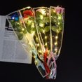 thumbnail image 3 of KUIZAP 1pc Led Light Up Glowing Roses Red Flower Bouquet Led Flash Handheld Valentine's Day Glow Party Wedding Decoration(champagne), 3 of 7