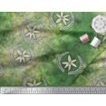 thumbnail image 2 of Soimoi Velvet Fabric Leaves,Floral & Galaxy Texture Printed Craft Fabric by The Yard 58 Inch Wide, 2 of 3