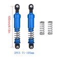 thumbnail image 4 of Xingzhi 2pack/lot Aluminium Big Bore Shocks Oil Damper For 1/10 RC Crawler LCG Cheater Rigs SCX10 TRX4 Front Rear Shock Blue 4, 4 of 6