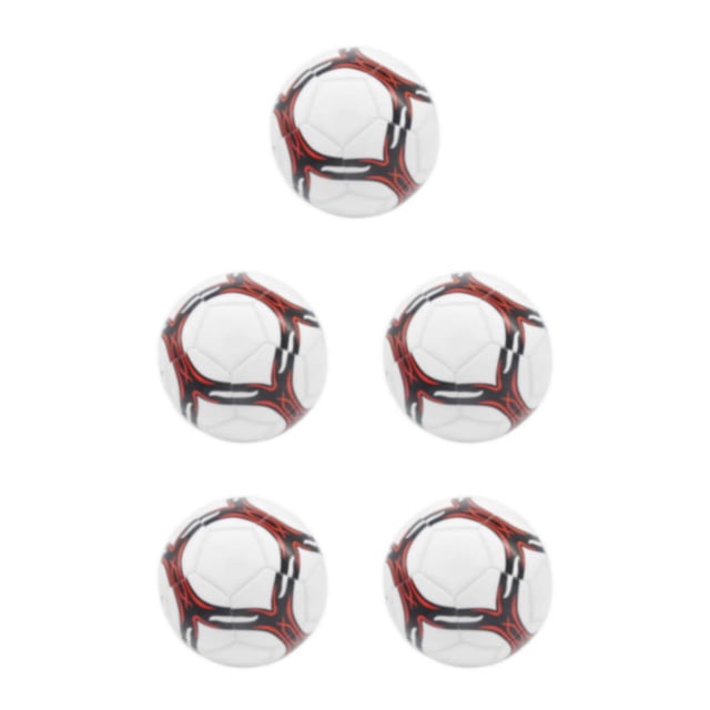 Decodeary Ballon de Soccer Résistant à l'Usure Taille Officielle - Entraînement et Jeux Largement Utilisé Tout Nouveau Soccer Grand Champ d'Application Soccer Épaissi Blanc type 4 Ensemble de 5