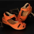 thumbnail image 4 of LSLJS Chaussures Compensées pour Femmes, Sandales Confortables à Fleurs Ajourées à Bout Rond pour Femmes Dames Fille, Chaussures à Semelle Souple, 4 of 4