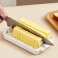 thumbnail image 4 of Food Storage – Butter Dish with Lid for Countertop and Refrigerator | Rationing Cubes with Cutting Lines | Easy Cleaning and Measuring, 4 of 7