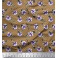 thumbnail image 1 of Soimoi Poly Georgette Fabric Dot,Butterfly & Floral Print Fabric by Yard 52 Inch Wide, 1 of 3