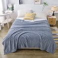 thumbnail image 2 of Solid Color Flannel Blanket Gift Gift Velvet Conditioning Blanket Casual Cover Blanket Solid Color Blanket 78.74X47.24 Inches, 2 of 6