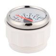 thumbnail image 3 of 2in 0‑10Bar Oil Pressure Meter 145psi LED Backlight Dial Instrument for Auto Motorcycle Boat Truck 12V/24VWhite Dial Silver Frame, 3 of 14