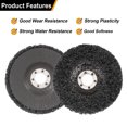 thumbnail image 3 of Unique Bargains 5pcs Strip Discs Stripping Wheels 4'x5/8' Rust Remover Abrasive Discs for Remove Paint Coating Rust, Black, 3 of 6